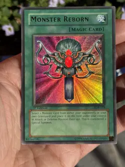 Monster Reborn LOB-118 The Legend of Blue Eyes White Dragon 1st Edition - Image 3