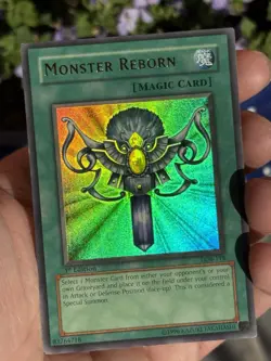 Monster Reborn LOB-118 The Legend of Blue Eyes White Dragon 1st Edition - Image 5