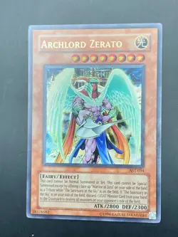Yugioh Archlord Zerato Ancient Sanctuary Ultra Rare AST-034 Konami - Image 1