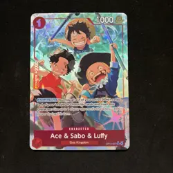 Ace & Sabo & Luffy (Alternate Art) OP13-007 Carrying On His Will Foil - Image 1