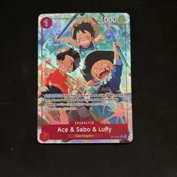 Ace & Sabo & Luffy (Alternate Art) OP13-007 Carrying On His Will Foil - Image 4