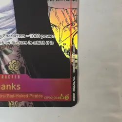 One Piece TCG Shanks OP09-004 Manga Rare SR Foil Near Mint - Image 2