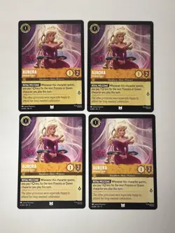 Disney Lorcana TCG - Fabled: Aurora (006/204) - Uncommon ' Near Mint Set Of 4 - Image 1