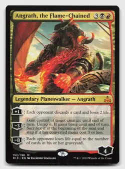 Angrath, the Flame-Chained 152 Mythic Rivals of Ixalan Magic: The Gathering NM - Image 1
