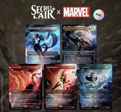 Magic: The Gathering Secret Lair x Marvel Storm Rainbow Foil SEALED NM 🔥 ⛈ - Image 1