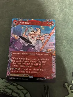 Gwen Stacy (0209) (Borderless) #209 Marvel's Spider-Man Magic The Gathering MTG - Image 1