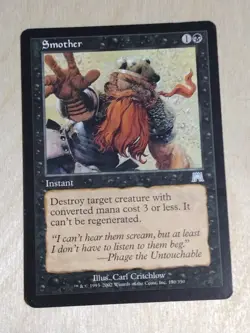Smother - Onslaught Regular MTG Magic the Gathering Vintage Instant Played/LP - Image 1