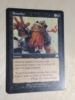 Smother - Onslaught Regular MTG Magic the Gathering Vintage Instant Played/LP - Image 2