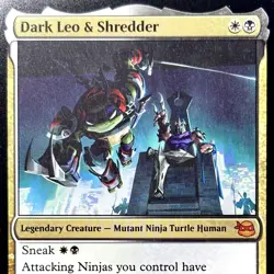 Dark Leo & Shredder - REG - MTG - TMT - 0142 - MYTHIC ~ NM - Image 1