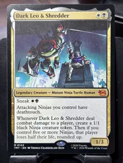 Dark Leo & Shredder - REG - MTG - TMT - 0142 - MYTHIC ~ NM - Image 3