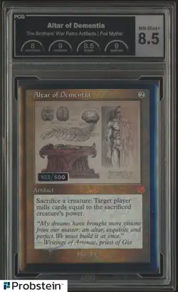 2022 Magic The Gathering LOTR Serialized Mythic Altar of Dementia #66 PCG 8.5 - Image 1