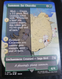 Summon: Fat Chocobo # 371 FIN Final Fantasy Set MTG Magic The Gathering Cards - Image 1