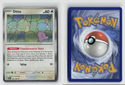 Ditto #132/165 Sv Scarlet & Violet 151 Holo Rare Pokemon TCG NM - Image 3