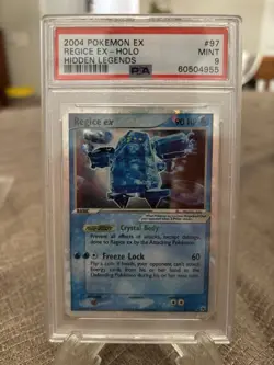 Pokemon EX Hidden Legends Regice Holo Card #97/101 2004 PSA 9 - Image 1