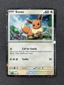 Eevee 043 Cosmos Black Star Promo Scarlet & Violet Pokemon TCG - Image 1