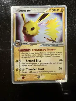 Jolteon ex 109/113 EX Delta Species Holo Pokemon TCG (English) - Image 1