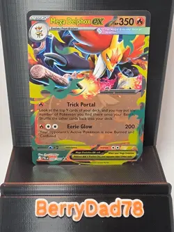 Mega Delphox EX 008/084 Pitch Black Holo Pokemon TCG NM - Image 1