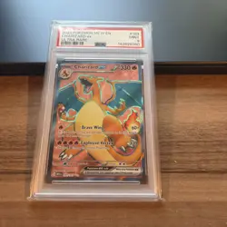 2023 Pokemon TCG SV 151 Charizard Ex Full Art #183 PSA 9 MINT Ultra Rare - Image 1