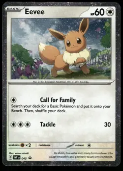 Eevee 043 Holo Promo Scarlet & Violet Promo Pokemon Near Mint - Image 1