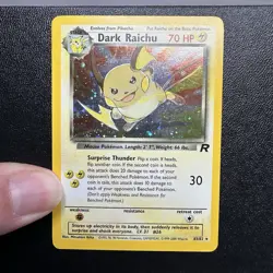 Pokemon Dark Raichu Holo Card Team Rocket Secret Rare 83/82 LP - Image 2