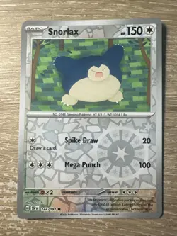 Pokemon - Surging Sparks - SNORLAX - Reverse Holo - 144/191 - BOGO HALF OFF - Image 1
