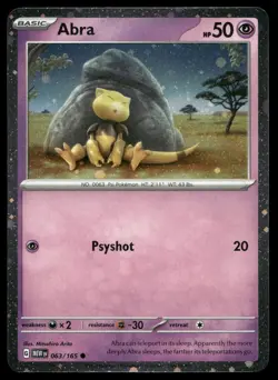 Abra 063/165 COSMO Holo P Miscellaneous Cards & Products Pokemon NM - Image 1