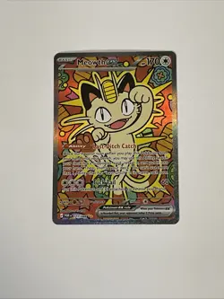 Pokemon Perfect Order Meowth EX SIR Special Illustration Rare 121/088 A - Image 1