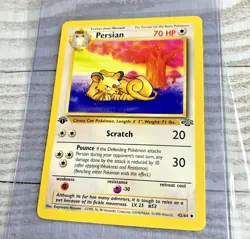 Persian 42/64 Jungle 1st Edition Uncommon Pokemon Card WOTC - Image 1