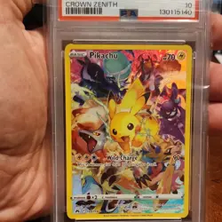 The Pokemon Company PSA 10 Pikachu Secret Rare Crown Zenith 160/159 2023 Holo - Image 3