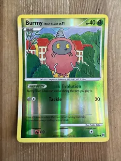 Burmy Lv.11 58/99 Arceus Reverse Holo Pokemon Card NM - Image 1