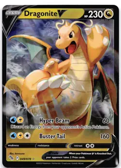 Dragonite V 049/078 Holo Pokemon GO - Image 1
