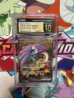 CGC 10 Pristine Raging Bolt ex 222/187 SAR - Terastal Festival ex - Pokemon TCG - Image 1