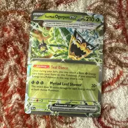 Pokemon TCG Teal Mask Ogerpon ex 012/131 Twilight Masquerade Holo HP210 - Image 1