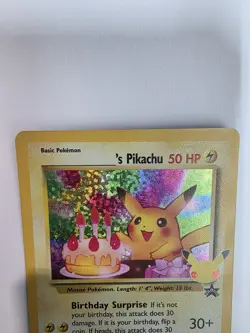 Pokemon TCG ______'s Pikachu 24/53 Celebrations Classic Collection Holo Promo - Image 3