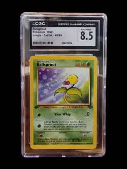 Bellsprout 1999 Pokemon Jungle 1st Edition 49/64 CGC NM/MINT+ 8.5 - Image 1