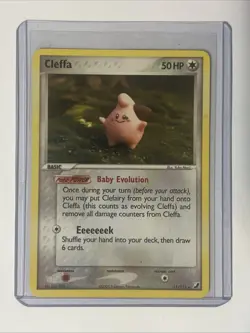 Cleffa 21/115 Rare Unseen Forces Yuka Morii Pokemon Heavily Played - Image 1