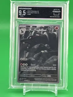 Arena Club 9.5 Pokemon Houndoom 66/64 Shrouded Fable Illustration Rare - Image 1