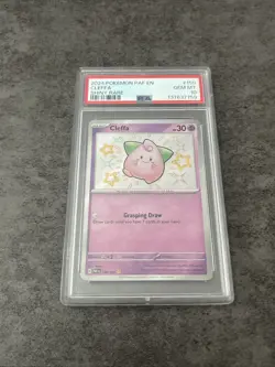 Pokemon Cleffa 150/091 SV: Paldean Fates Shiny Rare Holo PSA 10 - Image 1