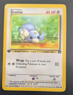 Pokemon TCG Team Rocket 1st Edition #53/82 Dratini - Image 1