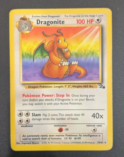 Dragonite 19/62 -Pokemon WOTC Fossil Unlimited Card (Non-Holo) - Image 1