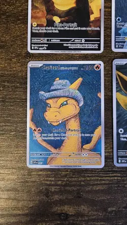 Fan Art Pokemon Pikachu Charizard Squirtle Eevee Van Gogh Art Work Cards - Image 2