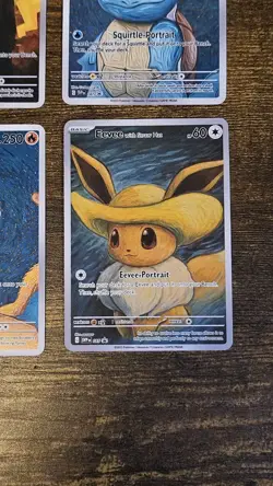Fan Art Pokemon Pikachu Charizard Squirtle Eevee Van Gogh Art Work Cards - Image 3