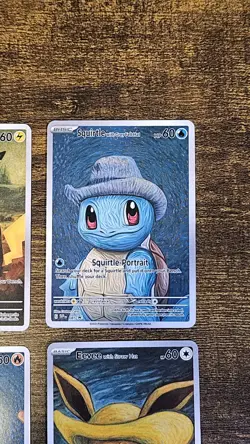 Fan Art Pokemon Pikachu Charizard Squirtle Eevee Van Gogh Art Work Cards - Image 4