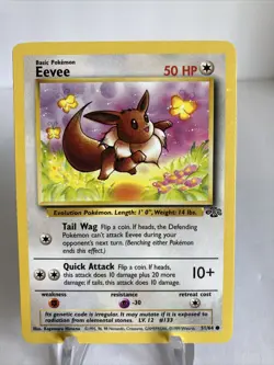 Pokemon TCG Eevee Jungle 51/64 Regular Unlimited Common - Image 1