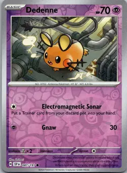 Dedenne 087/191 Common Surging Sparks Pokemon Reverse Holo Near Mint - Image 1