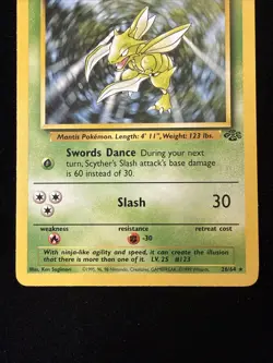 Scyther - Jungle - 26/64 - Pokemon TCG - LP - Image 3