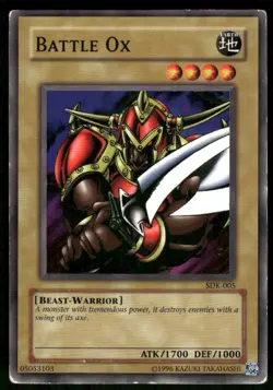 Battle Ox SDK-005 Common Starter Deck: Kaiba Yu-Gi-Oh Unlimited MP - Image 1