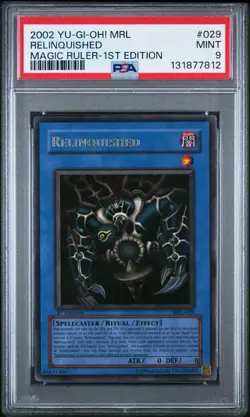 2002 Yugioh MRL Magic Ruler Relinquished PSA 9 1st #029 - Image 1