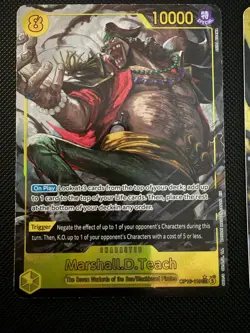 Bandai One Piece OP16 Marshall D. Teach OP16-119 SEC and alt art 2-Card Lot - Image 3