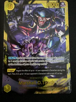 Bandai One Piece OP16 Marshall D. Teach OP16-119 SEC and alt art 2-Card Lot - Image 4